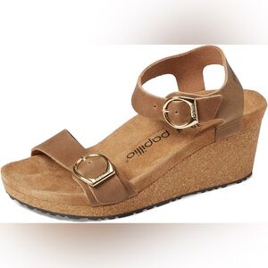 Birkenstock Papillio Soley Wedge Cognac EU 40 (9-9.5)